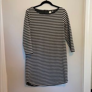 GAP Striped Long-Sleeve Dress